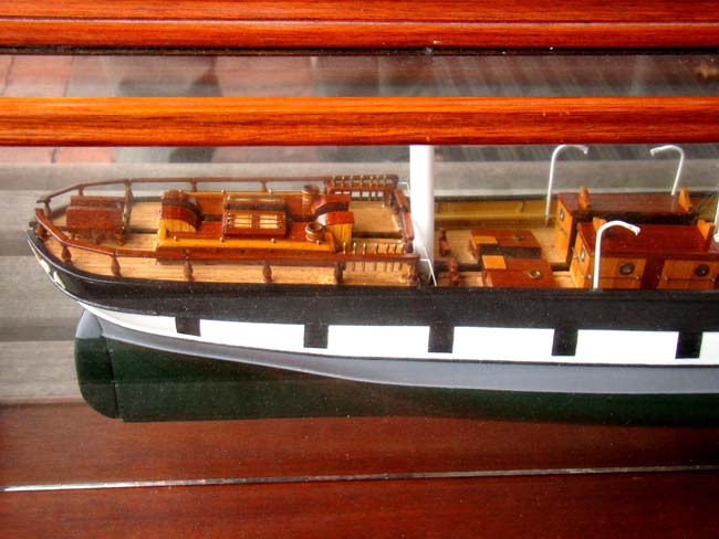 A cased model of the OUTLAPA, a three-masted ship built at Sunderland, England in 1869. — image 3